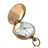 Waltham Broadway Key Wind  PW 18K Hunter Case