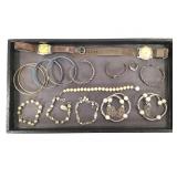 Bangles, Cuffs, Wristwatches, Faux Pearl +