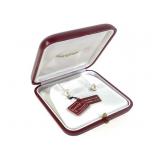 Majorica Sterling Pearl Earrings w/ Og Box