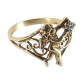 10KCupid Ring 1.8g TW Sz 6