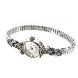 Ladies Bulova Diamond Watch 14K Bezel & Case