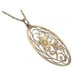 10K 35" L Necklace w 1 1/2"