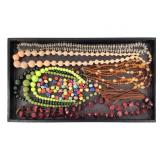 Colorful Beaded Necklaces, Some Multi-Strand
