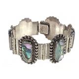 Mexican Sterling Abalone Bracelet 45g TW