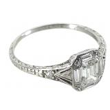 22K WG Diamond Ring 2.1g TW Sz 5 1/2