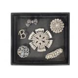 Rhinestone Costume Brooches
