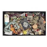 Misc. Costume Jewelry, Beads & Scrap Lot