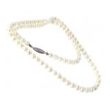 21" L Pearl Strand w 14K Clasp 5mm Pearls