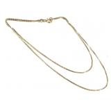 14K Necklace 2.4g TW 18" L
