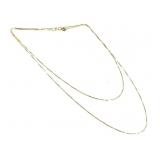 14K Necklace 1.4g TW 24" L