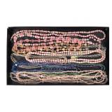 Pastel Glass Beaded Necklaces