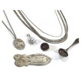 Sterling Necklaces Spoon Bookmark 52.5g TW
