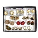 Clip-On Earrings, Rings & Swirled Pendant