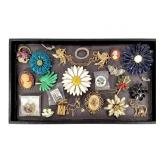 Costume Brooches & Pins Flower, Cameo +