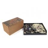 Canoga Farms Advertisment Box w/ Costume Jewelry
