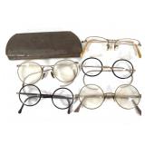 Vtg Eye Glasses w/ Case