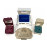 Vtg Celluloid & IN Jeweler Ring Boxes