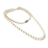 Fine Graduated Pearls w 14K Clasp 3-6mm
