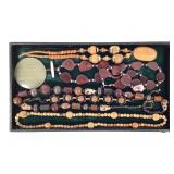 Chunky Wood & Metal Beaded Necklaces +