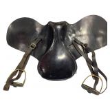 Vtg Leather English Riding Pad Saddle