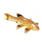 Handcrafted Folk Art Fish Decoy Signed M.G.