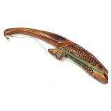 Hand Carved Folk Art Line Winder by Talon George