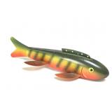 Handcrafted Folk Art Fish Decoy by Larry Lange