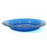 Mid Century Blue Glass Bowl