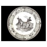 19th C Napoleonic Black Transferware