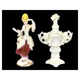 Dresden Style Figurines 2pc