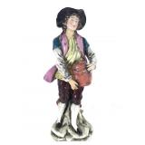Staffordshire Young Man with Covered Pot in Hand