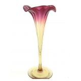 New England Glass Amberina Lily Vase 1/2