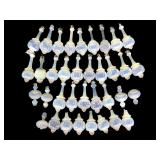 Hand Blown Opalescent Chandelier Drops 25 pc