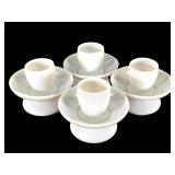 French Opaline Drinking Glass & Waste Bowl 4pc