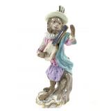 Meissen 18th c Monkey Orchestra Guitarist