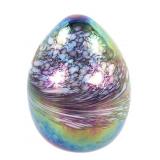 Schuster Studio Iridescent Egg Paperweight