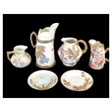 Royal Worcester Pitchers & Plates 6pc