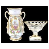 Paris Gilt Porcelain 2 pcs