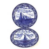Wedgewood Flow Blow Plates 2pc