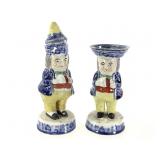 Staffordshire Blue Willow Toby Redcoat Pr c1830