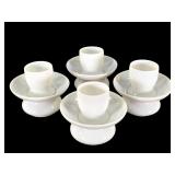 French Opaline Drinking Glass & Waste Bowl 4pc