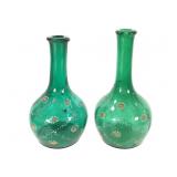Green Barber Bottles 2pc