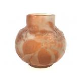 After Galle Glass Paste Vase