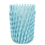 Reverse Swirl Opalescent Glass Tumber