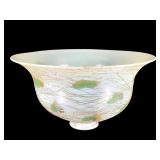 Quezal Threaded Heart Art Glass Shade