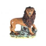 Staffordshire Pottery Lion Figure