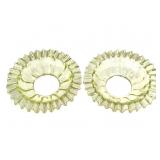 Uranium Bobeche Rings 2pc