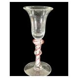 Georgian Color Twist Wine Glass