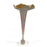 Zweifel Iridescent Fluted Vase 1988