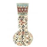 Japanese Export Cabinet Vase w Openwork Neck